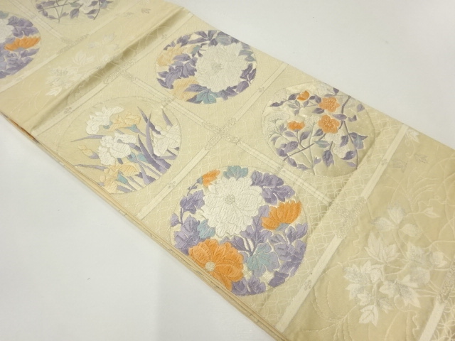 JAPANESE FUKURO OBI / WOVEN FLOWER